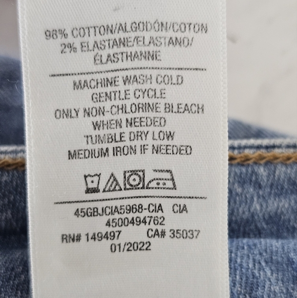 Joe's Jeans Mid Rise Skinny Ankle Distressed Blue Jeans 25 NWT - Picture 9 of 9